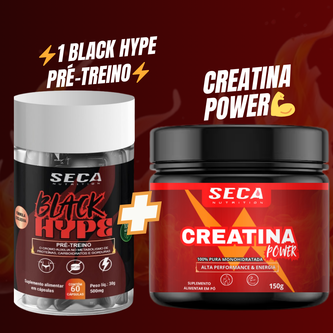 PRÉ-TREINO BLACK⚡️HYPE (Performance & Diurético)