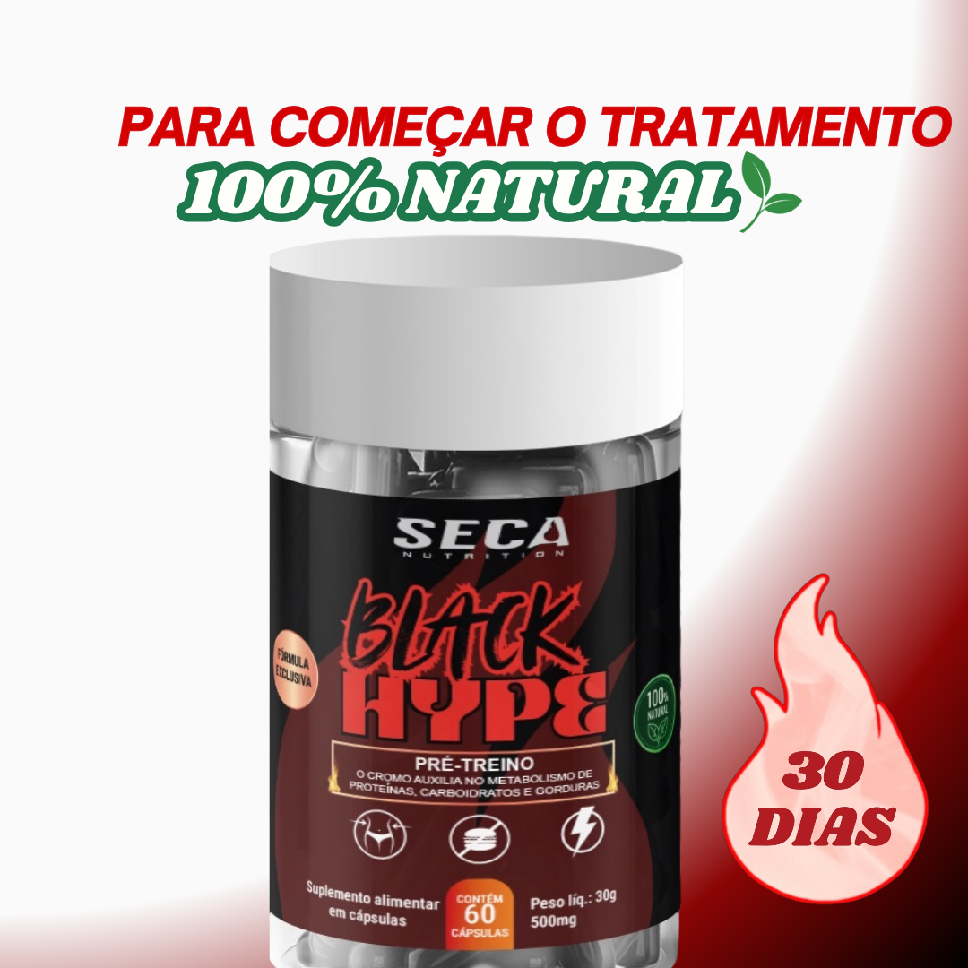 PRÉ-TREINO BLACK⚡️HYPE (Performance & Diurético)