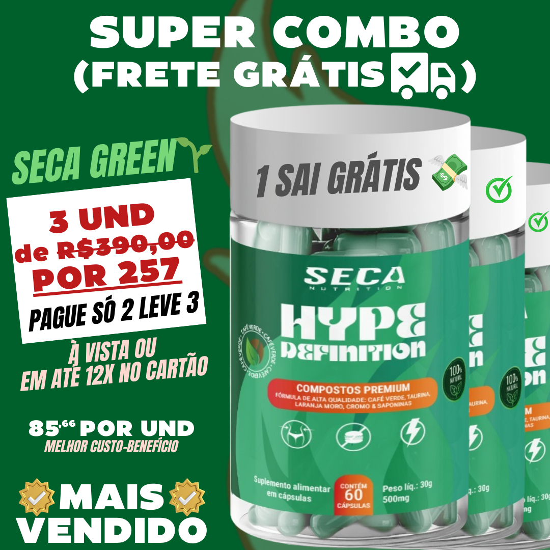 SECA🌱GREEN - SEM CAFEÍNA