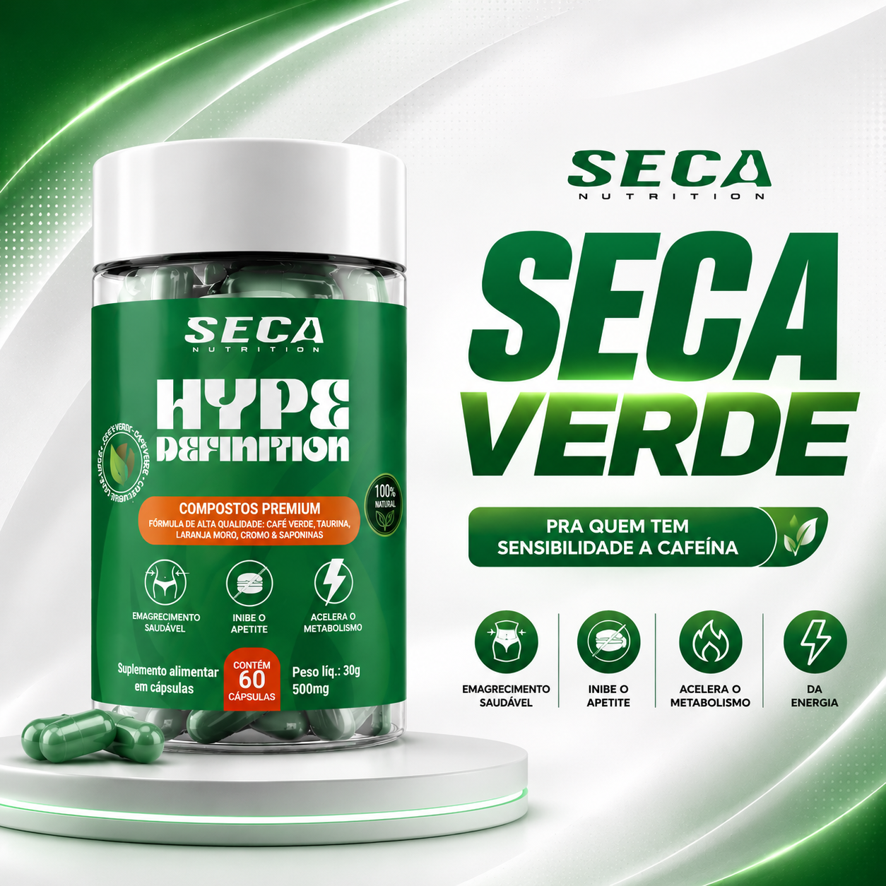 SECA🌱GREEN - SEM CAFEÍNA