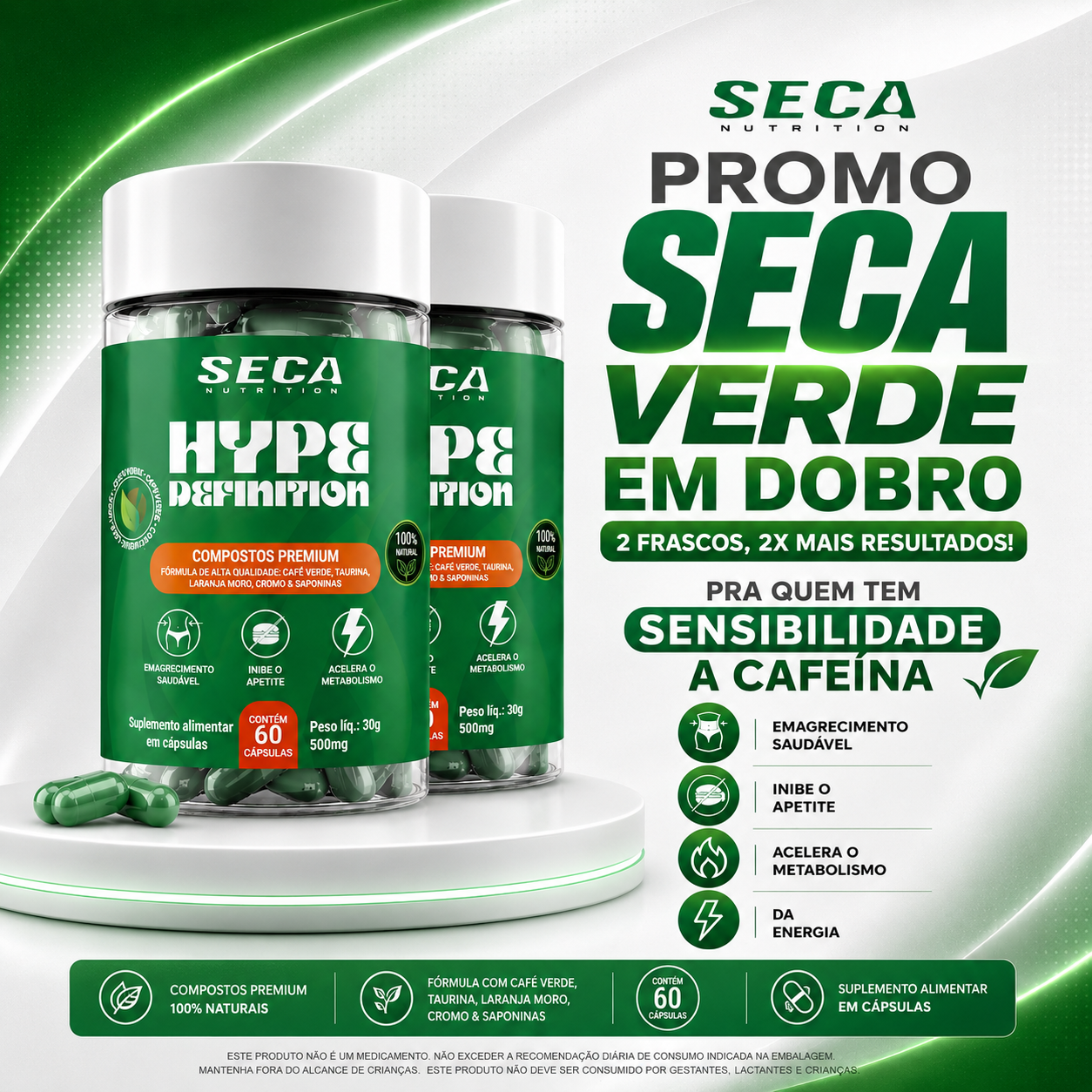 SECA🌱GREEN - SEM CAFEÍNA